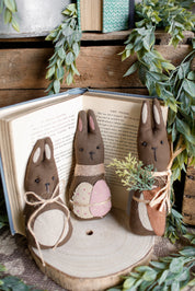 Primitive Chocolate Bunny