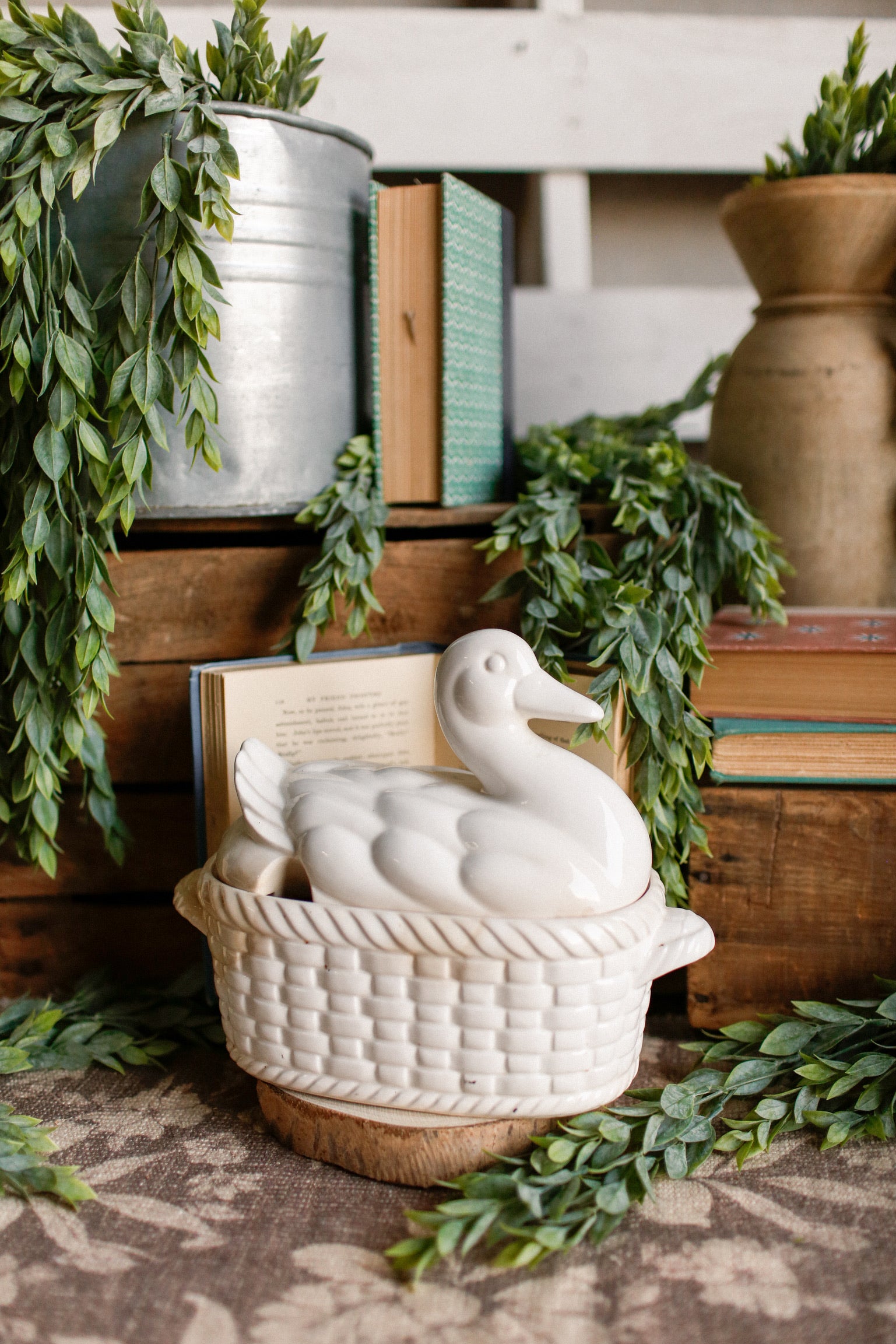 Vintage Duck Casserole Dish