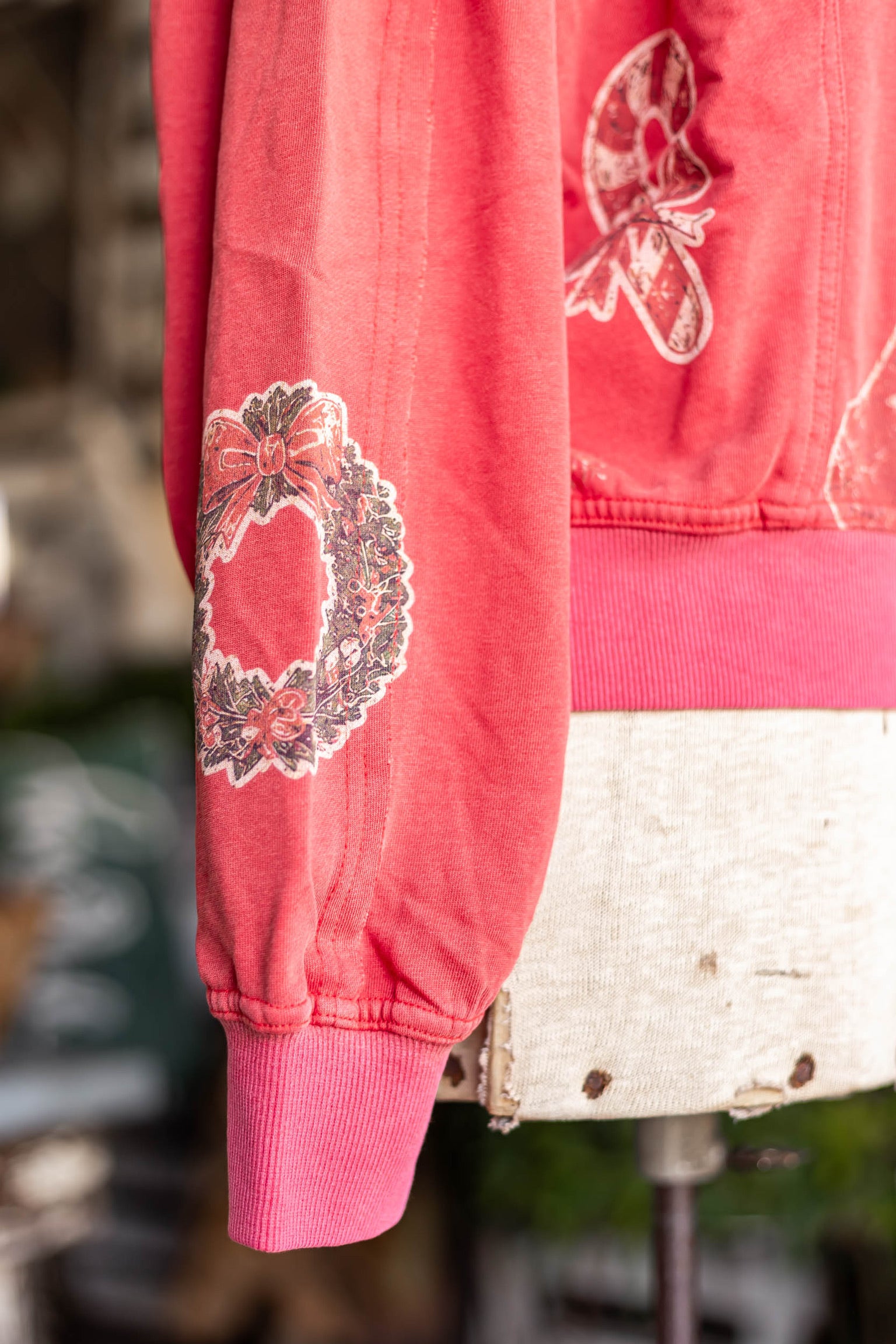 Vintage Washed Red Holiday Graphic Sweatshirt Davi & Dani