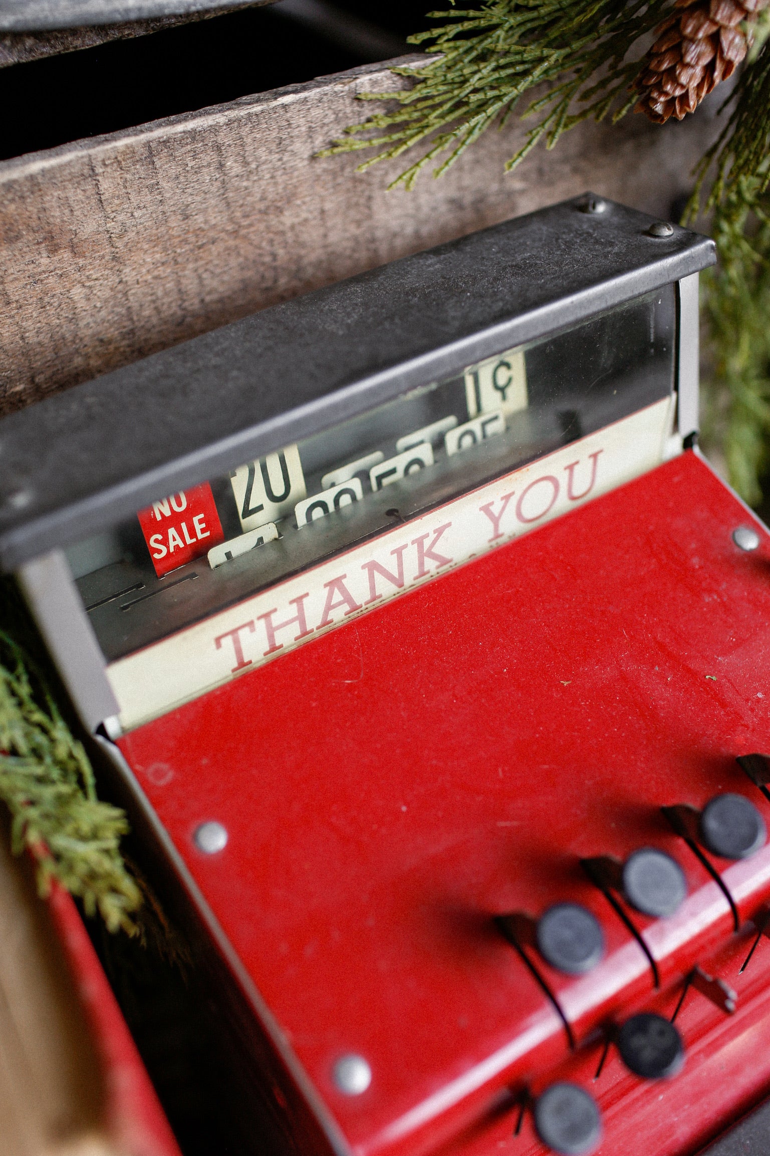 Vintage Kamkap Red Toy Register