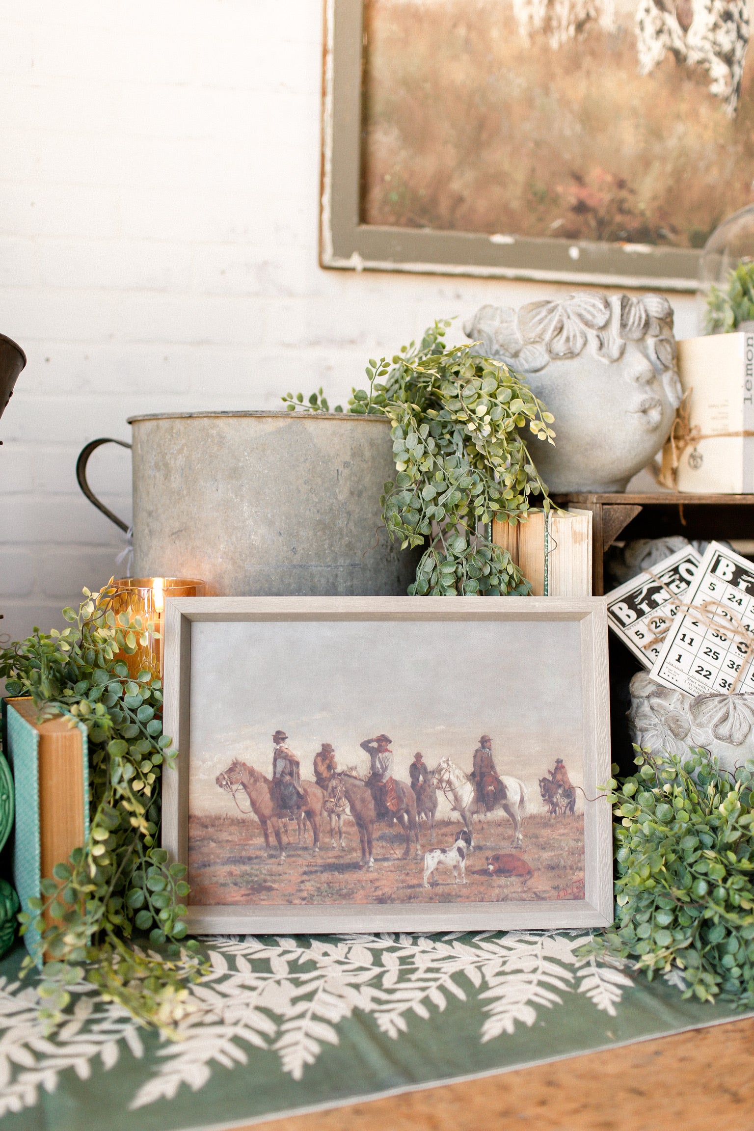 Cowboys Ride Framed Art The Little Burlap Barn®