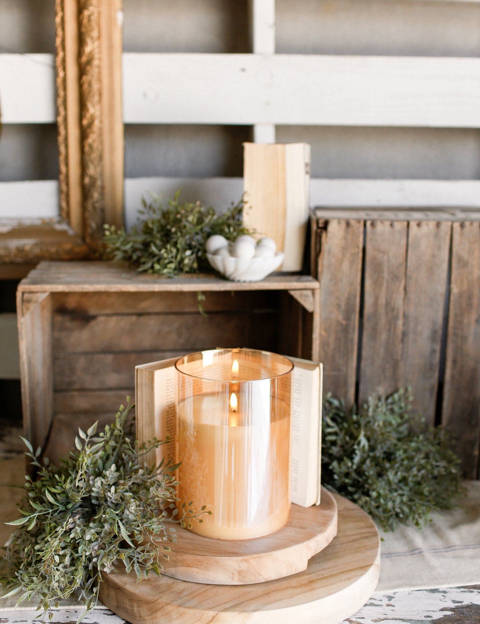 Medium Champagne Flameless Candle The Little Burlap Barn®