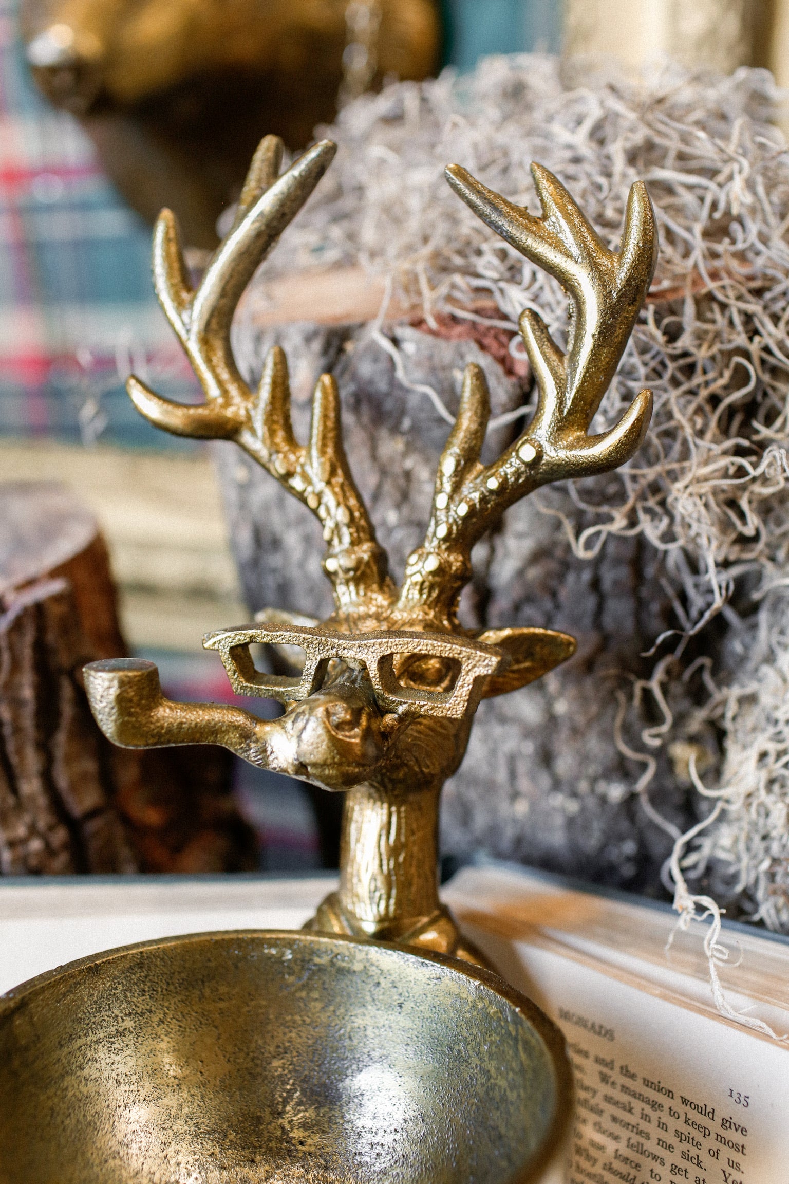 Brass Standing Deer