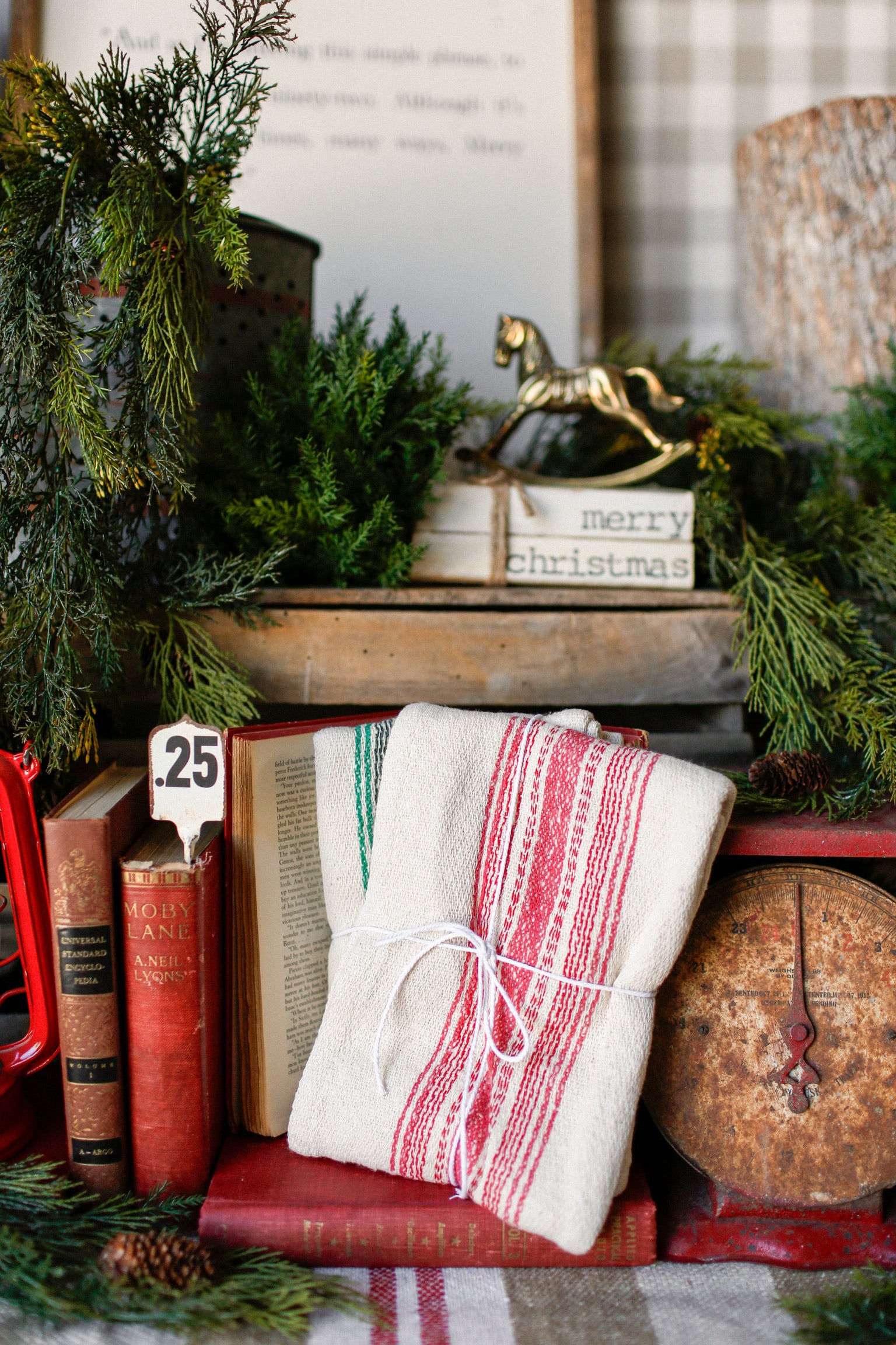 Noel Stripe Kitchen Towel Set