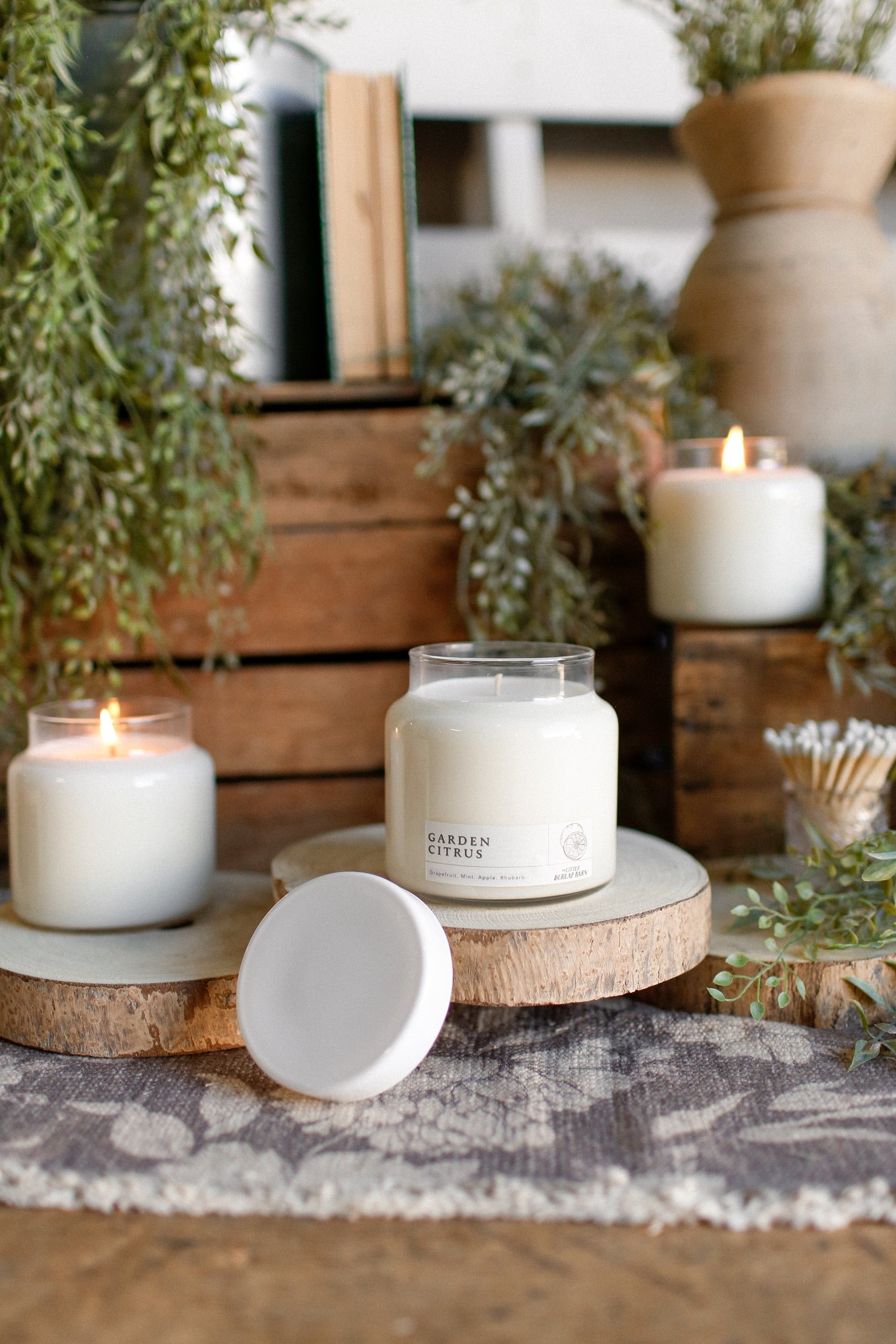 Apothecary Candle -- Garden Citrus The Little Burlap Barn®