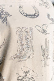 Creme Wild West T-Shirt