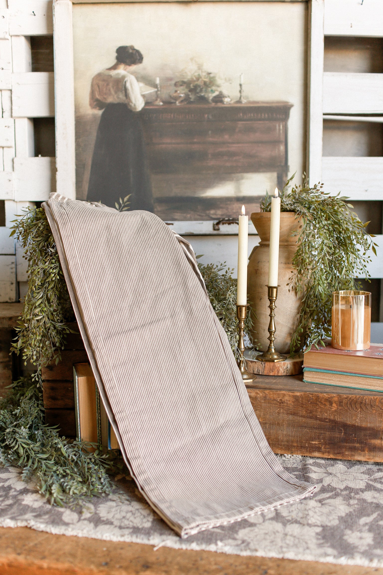 Franklin Stripe Mixed Pant