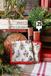 Christmas Tree Cocktail Napkins