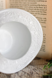 Vintage Milk Glass Top Hat