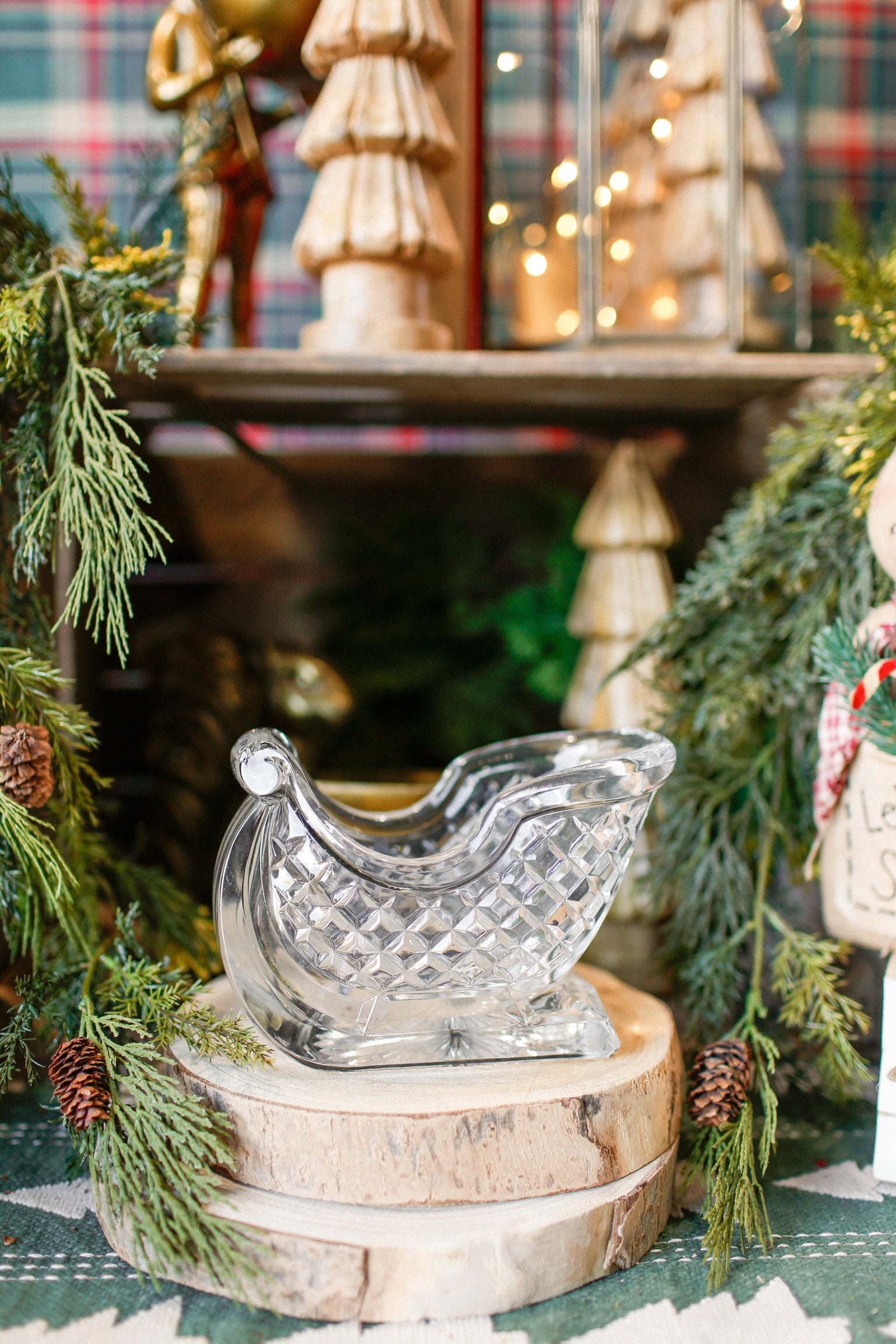 Vintage Crystal Sleigh The Little Burlap Barn®