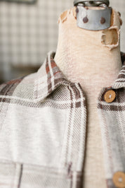 Rust Plaid Button Down
