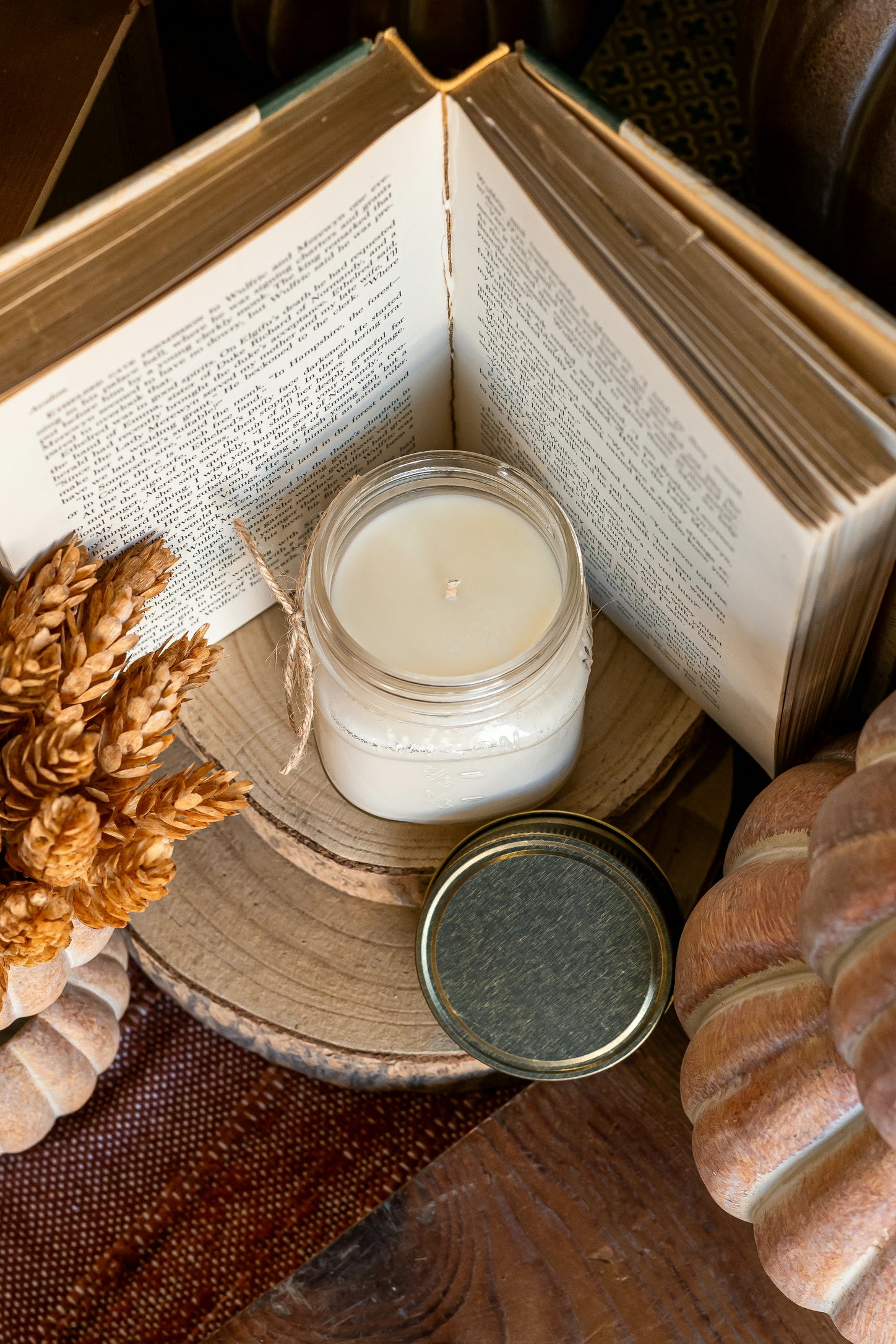 Cranberry Spice Mason Jar Candle The Little Burlap Barn