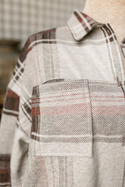 Rust Plaid Button Down