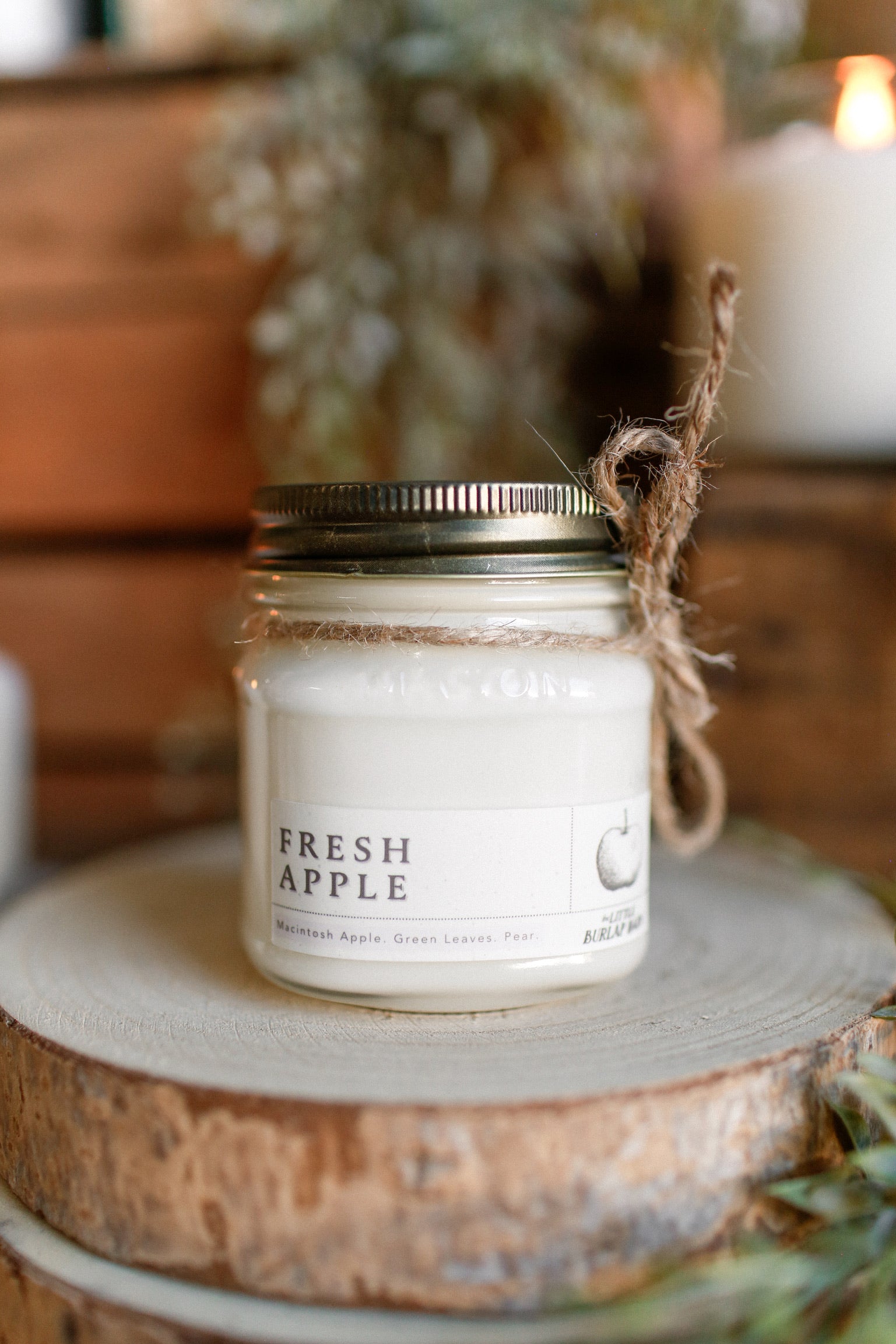 Mason Jar Candle-Fresh Apple