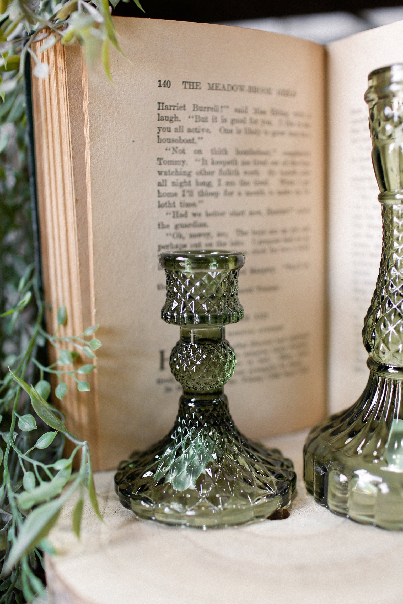 Forest Green Candlestick