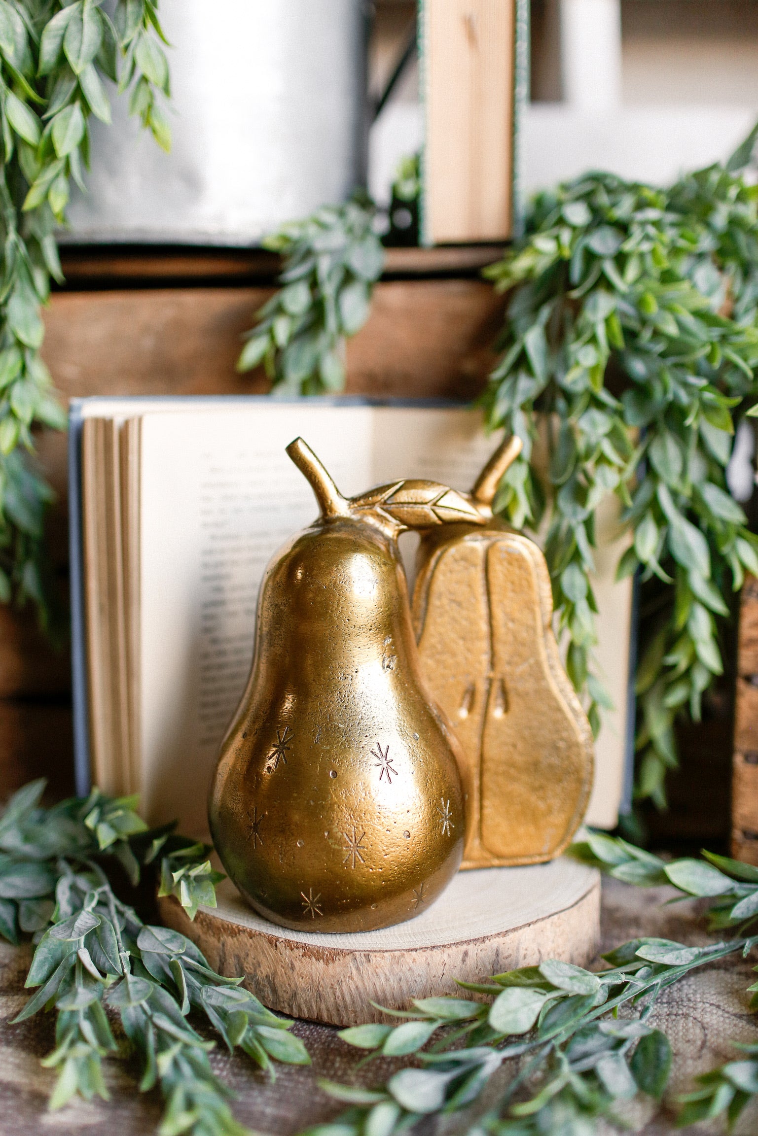 Golden Pear Bookends