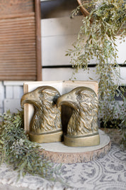 Vintage Brass Eagle Bookends