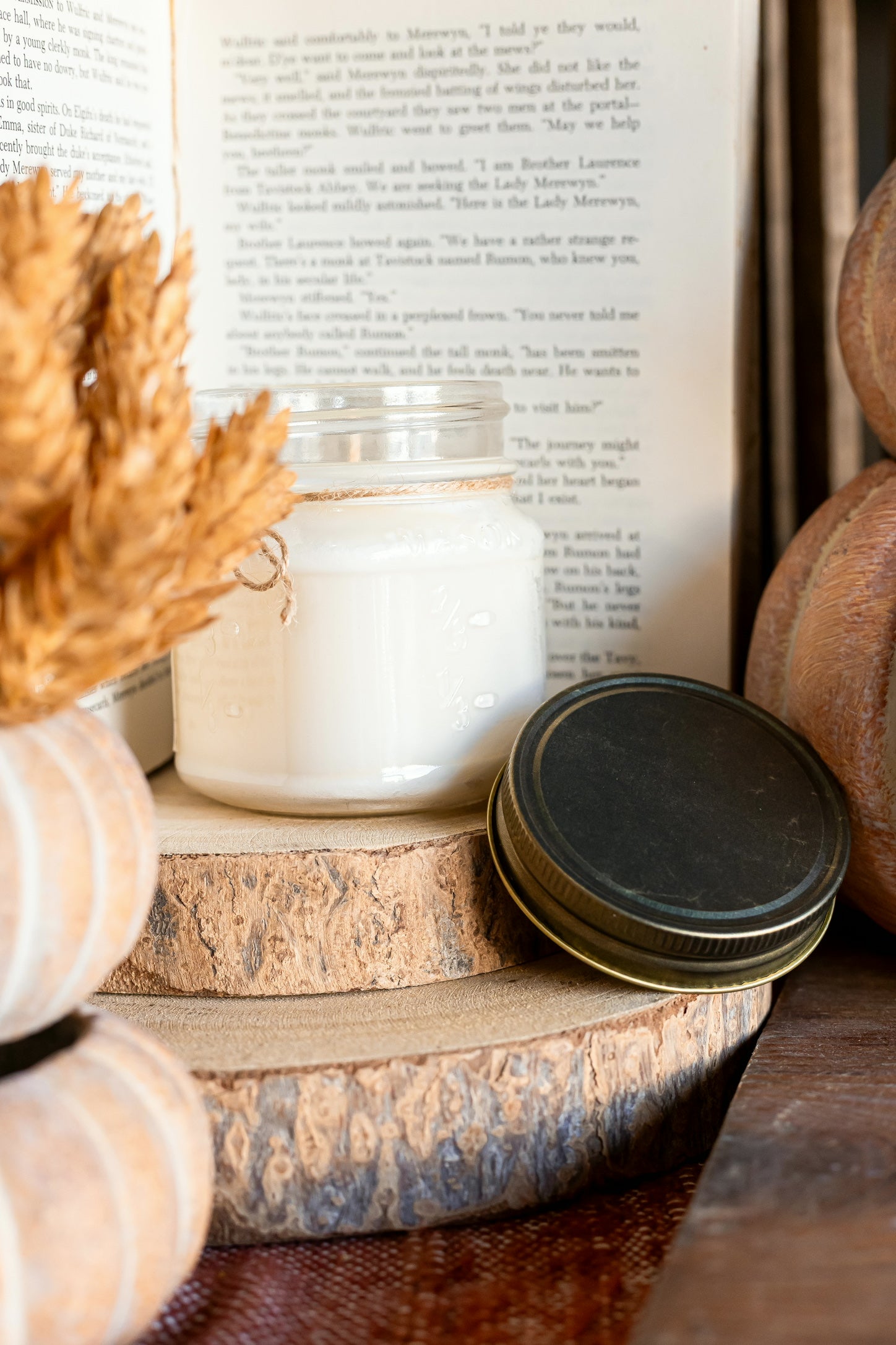 Cranberry Spice Mason Jar Candle The Little Burlap Barn