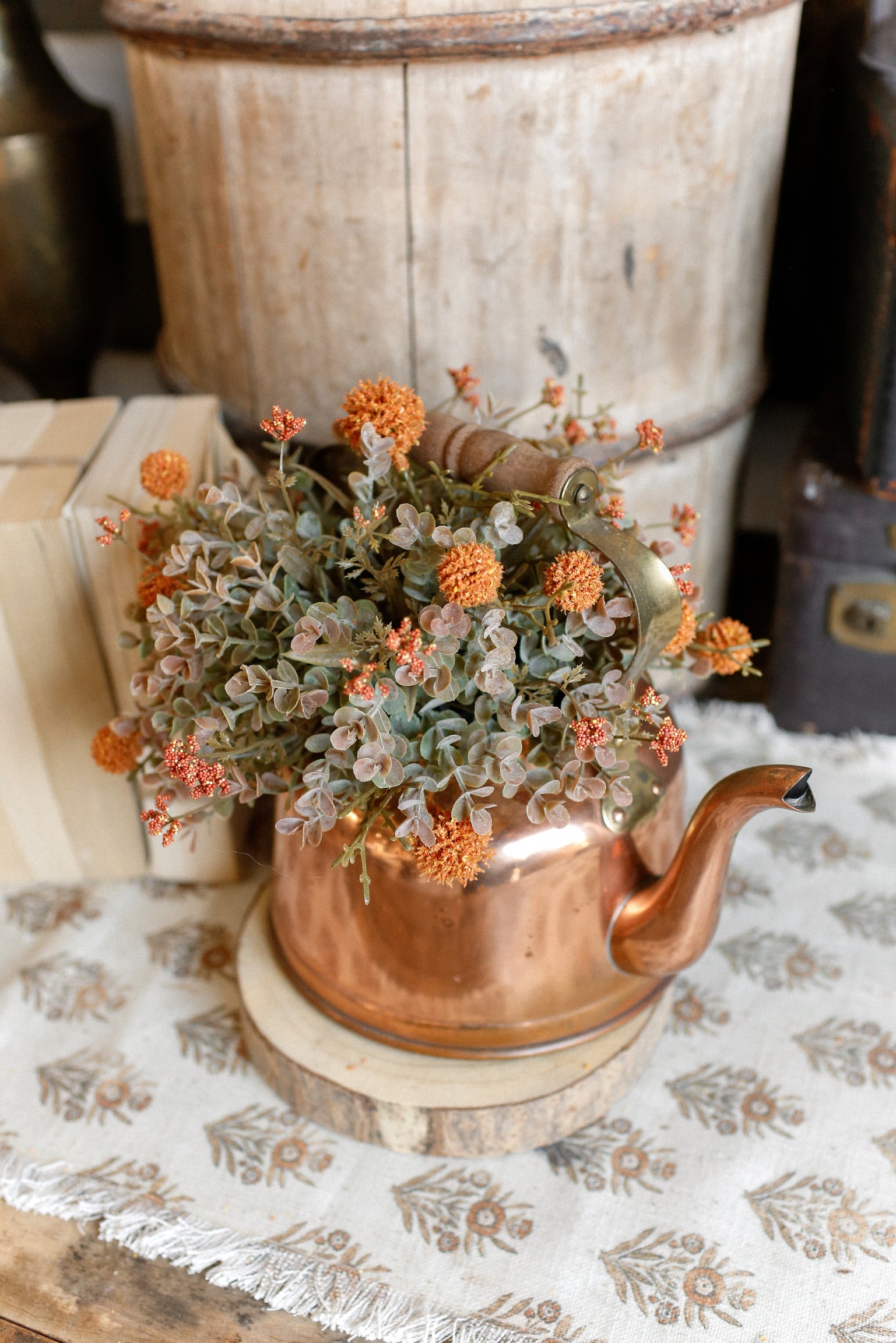 Whimsy Wildflower Sphere (Pumpkin)