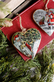 Santa Heart Ornament