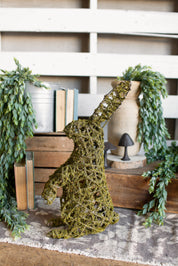 Mossy Wire Standing Bunny The Little Burlap Barn®