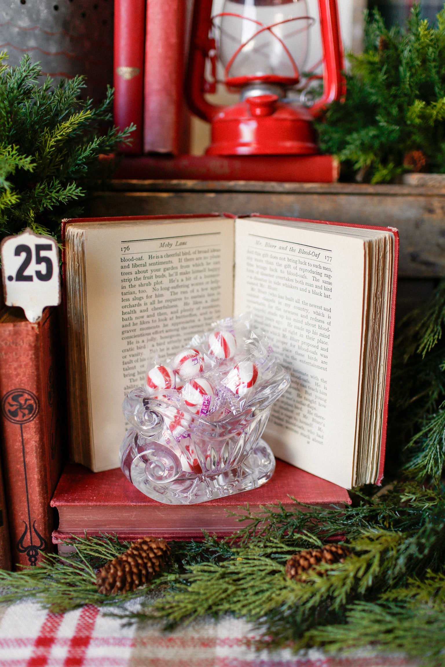 Vintage Glass Sleigh