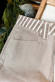 Franklin Stripe Mixed Pant