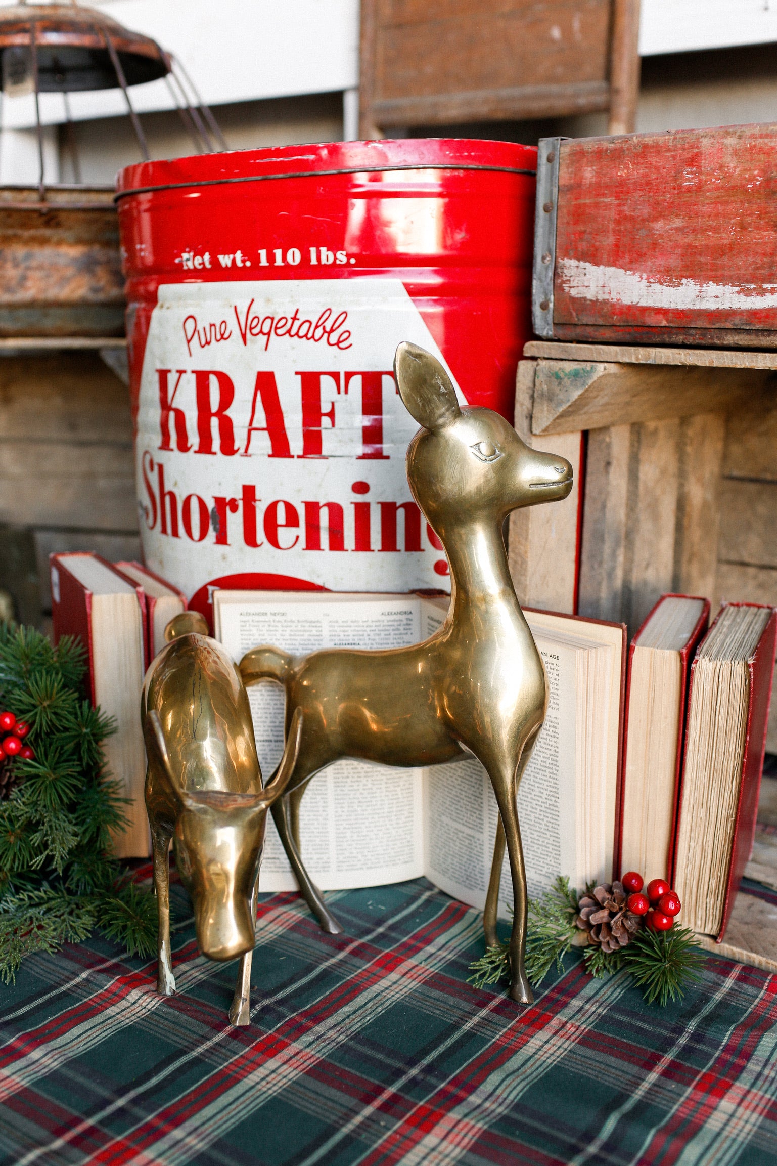 Vintage Brass Regency Deer