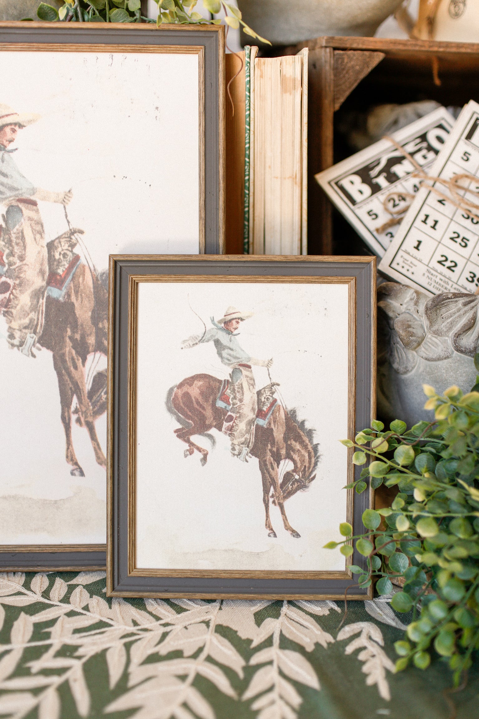 Bucking Bronco Framed Art The Little Burlap Barn®