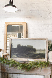 Salvaged Framed River Landscape Canvas The Little Burlap Barn®