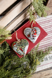 Santa Heart Ornament