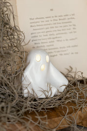 Stoneware Lighted Ghost Creative Co-Op