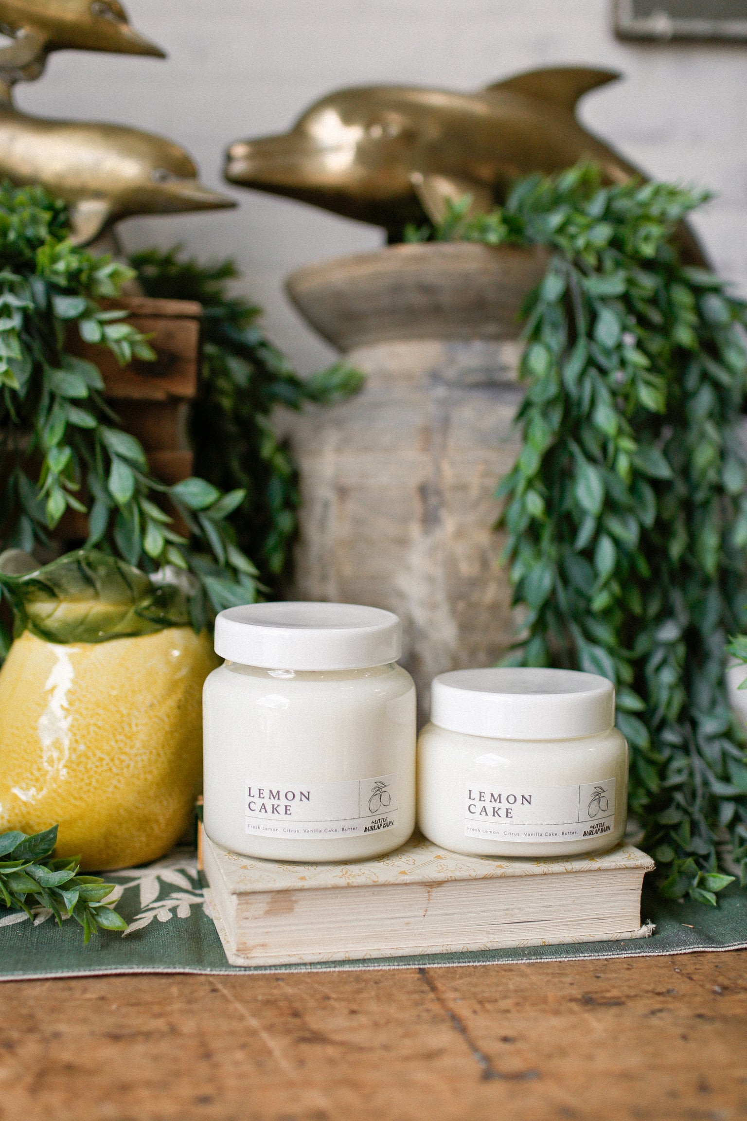 Apothecary Candle -- Lemon Cake The Little Burlap Barn®
