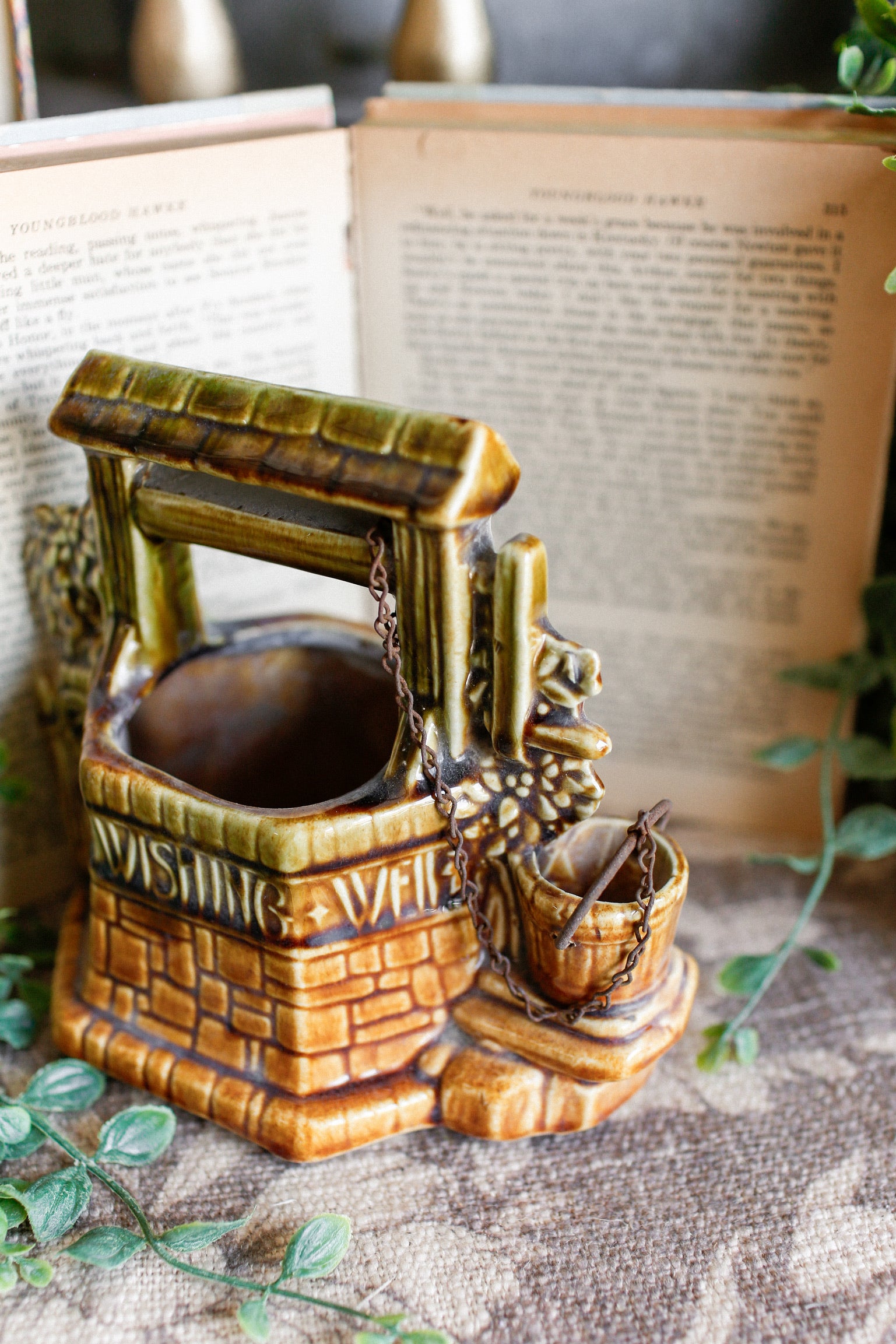 Vintage McCoy Wishing Well Planter The Little Burlap Barn®