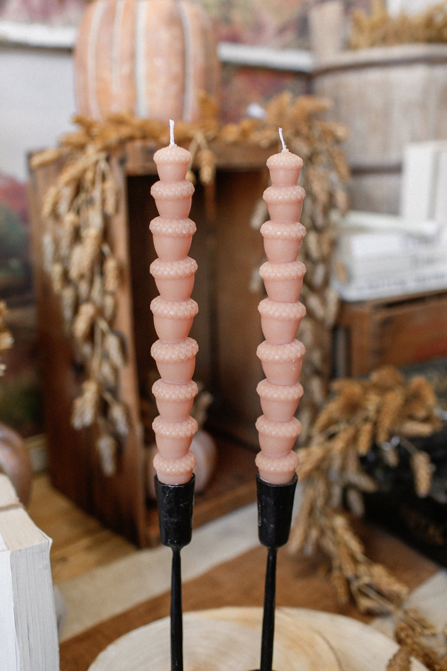 Acorn Taper Candle