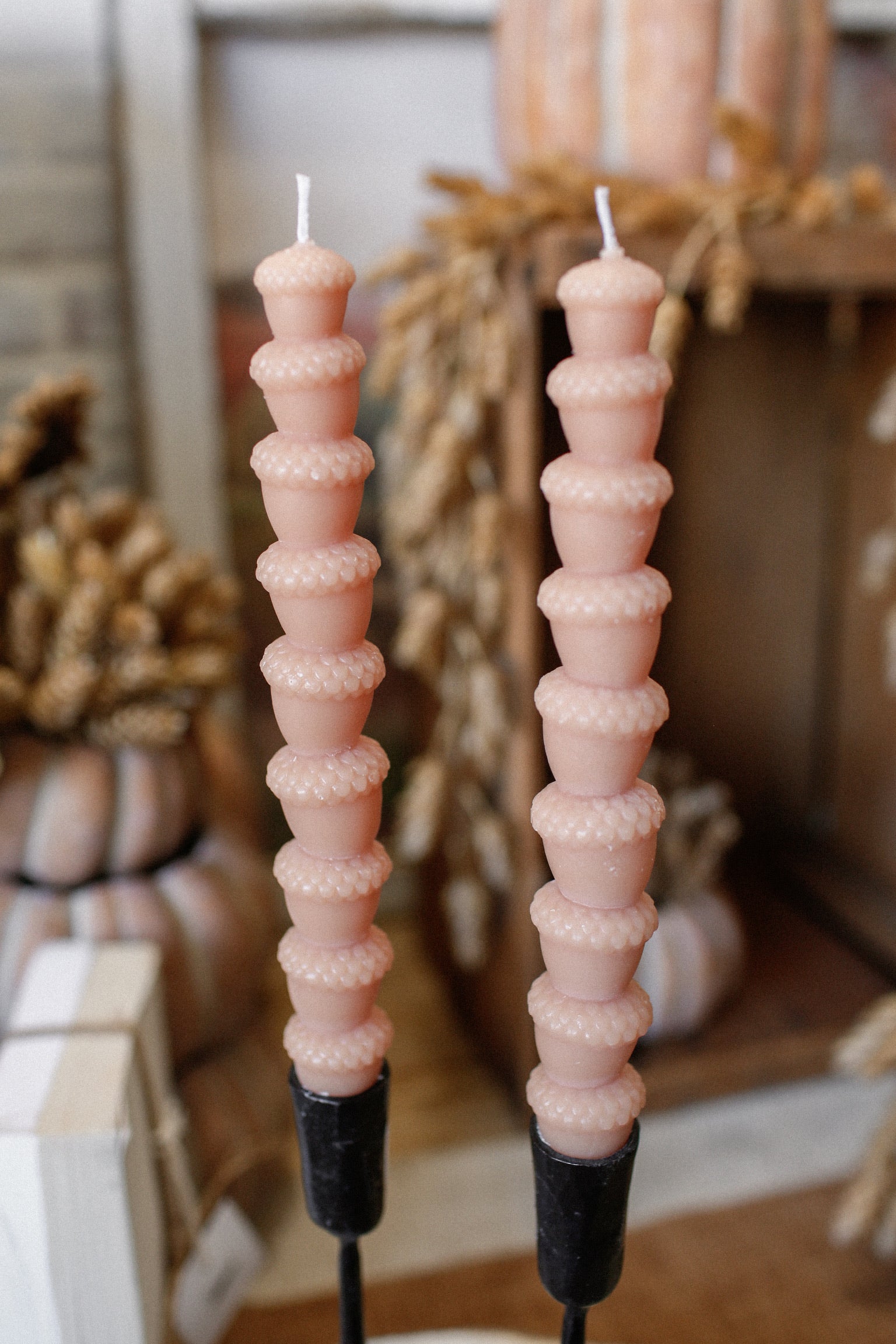 Acorn Taper Candle