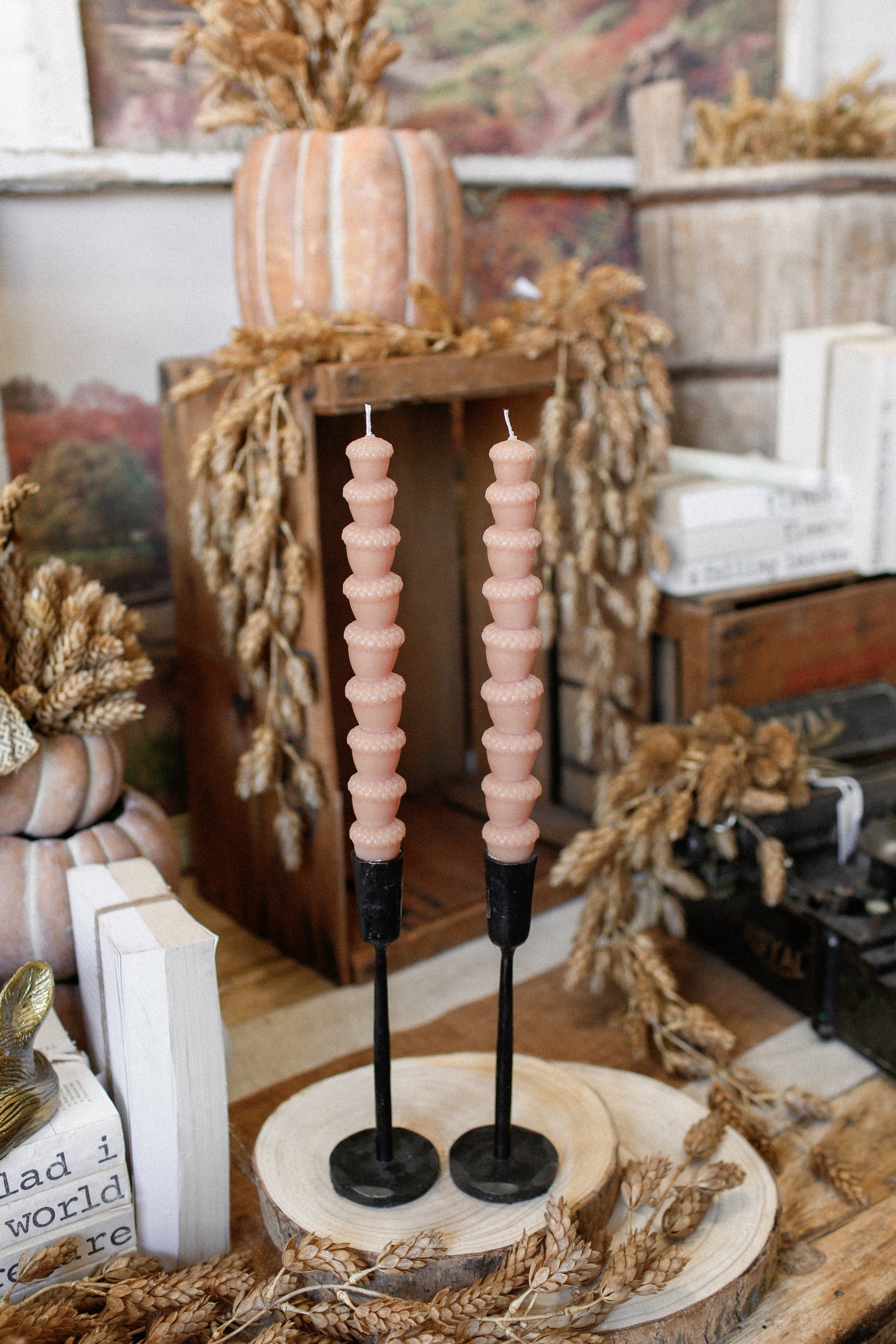 Acorn Taper Candle