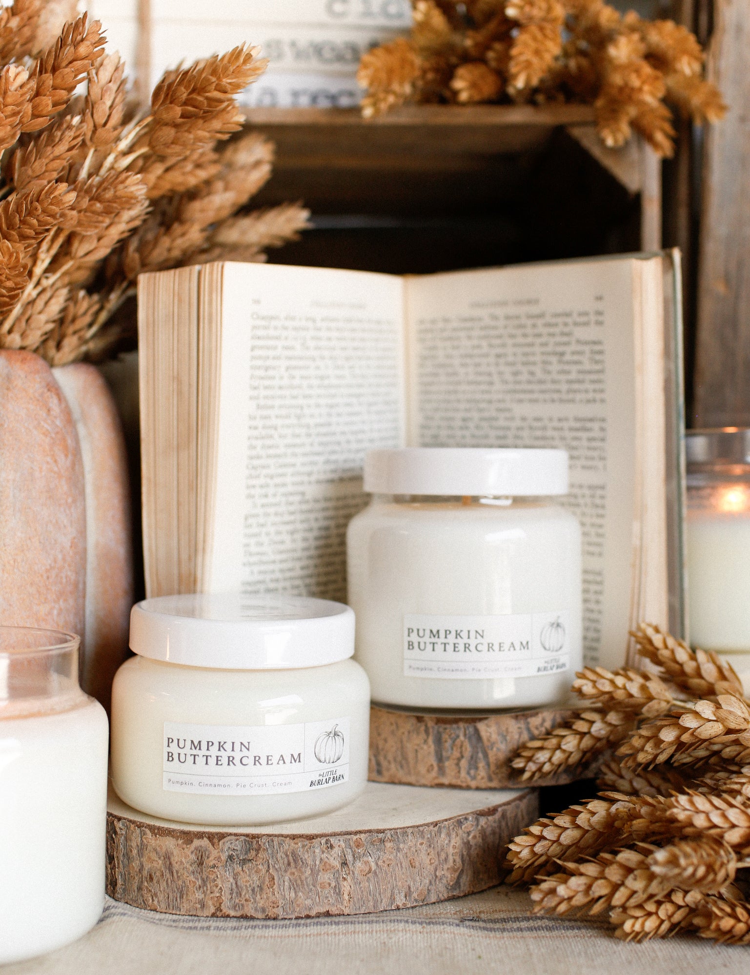 Pumpkin Buttercream Apothecary Candle The Little Burlap Barn