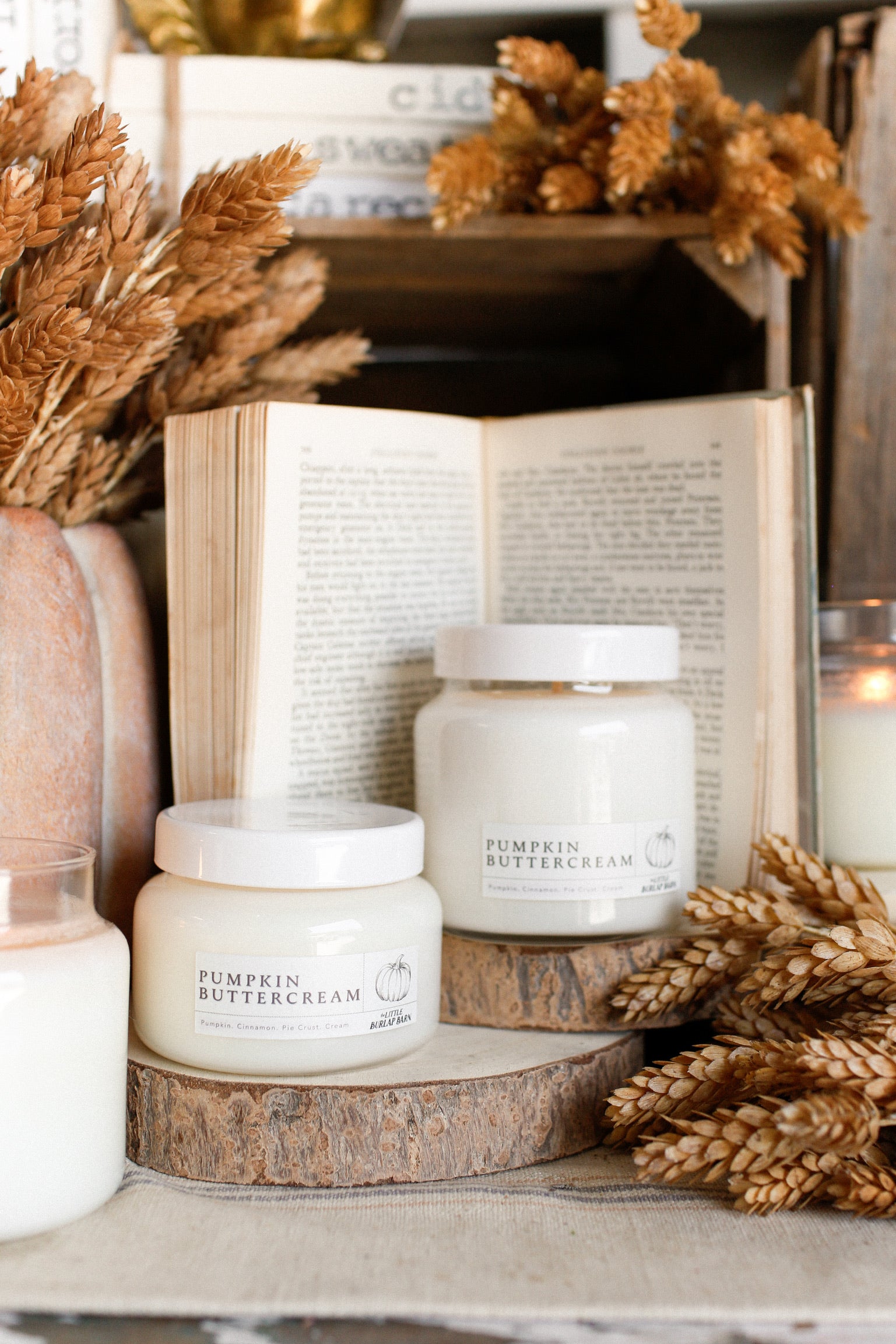 Pumpkin Buttercream Apothecary Candle The Little Burlap Barn