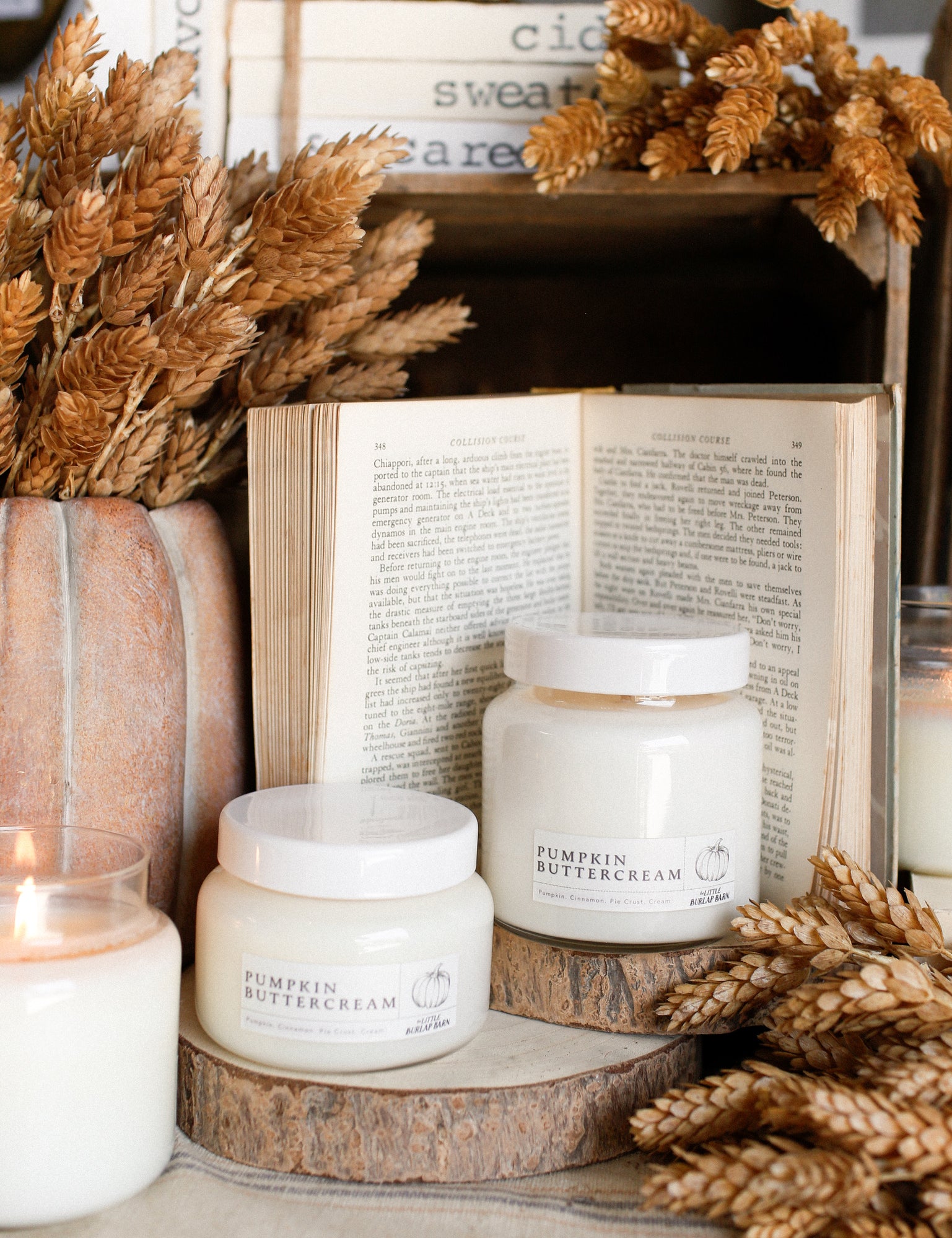 Pumpkin Buttercream Apothecary Candle The Little Burlap Barn
