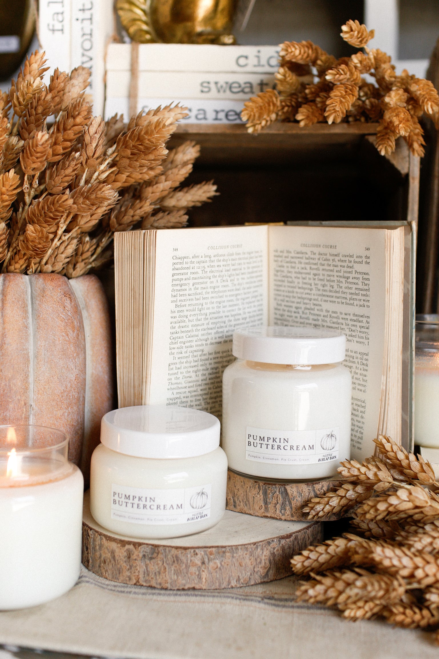 Pumpkin Buttercream Apothecary Candle The Little Burlap Barn