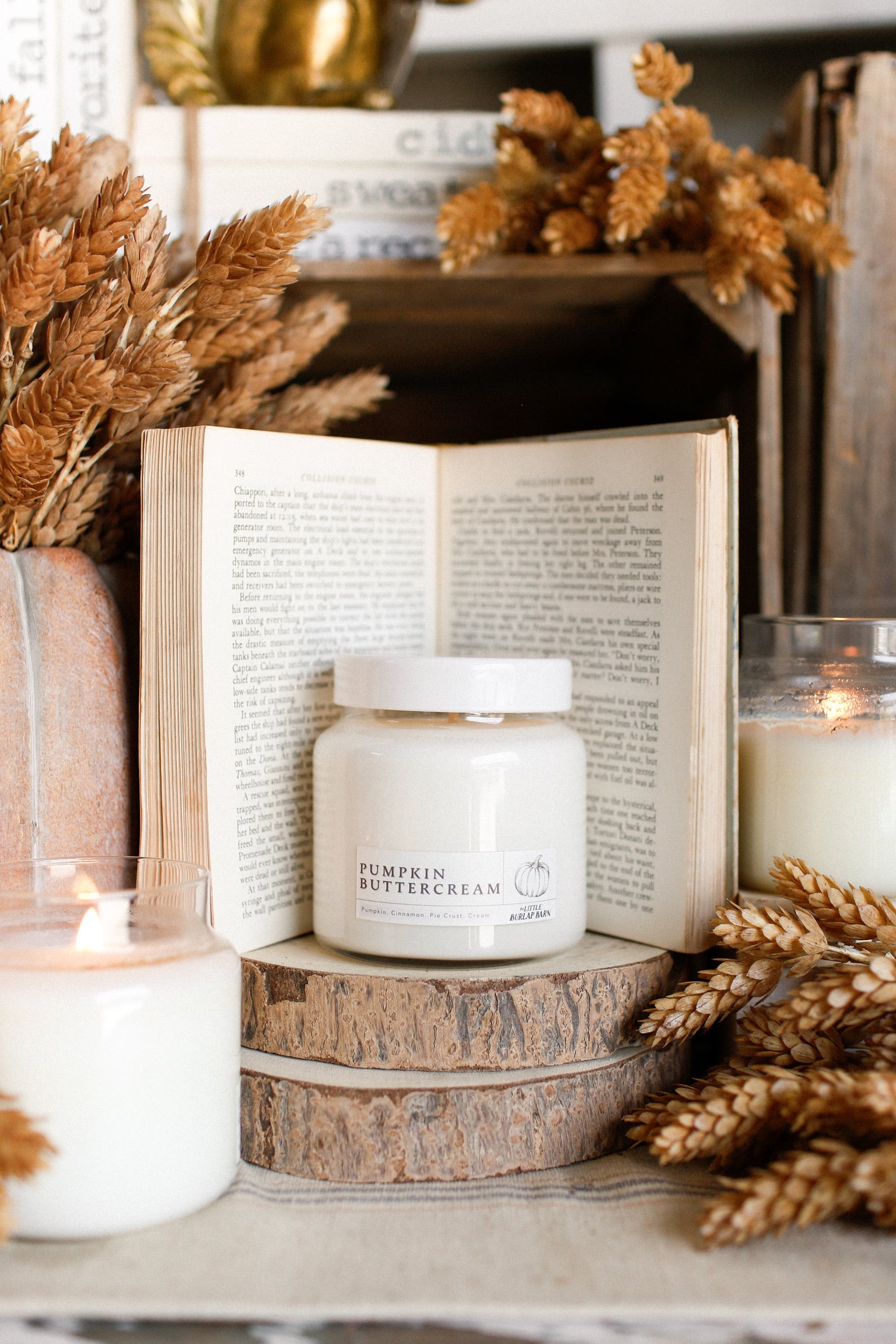 Pumpkin Buttercream Apothecary Candle The Little Burlap Barn