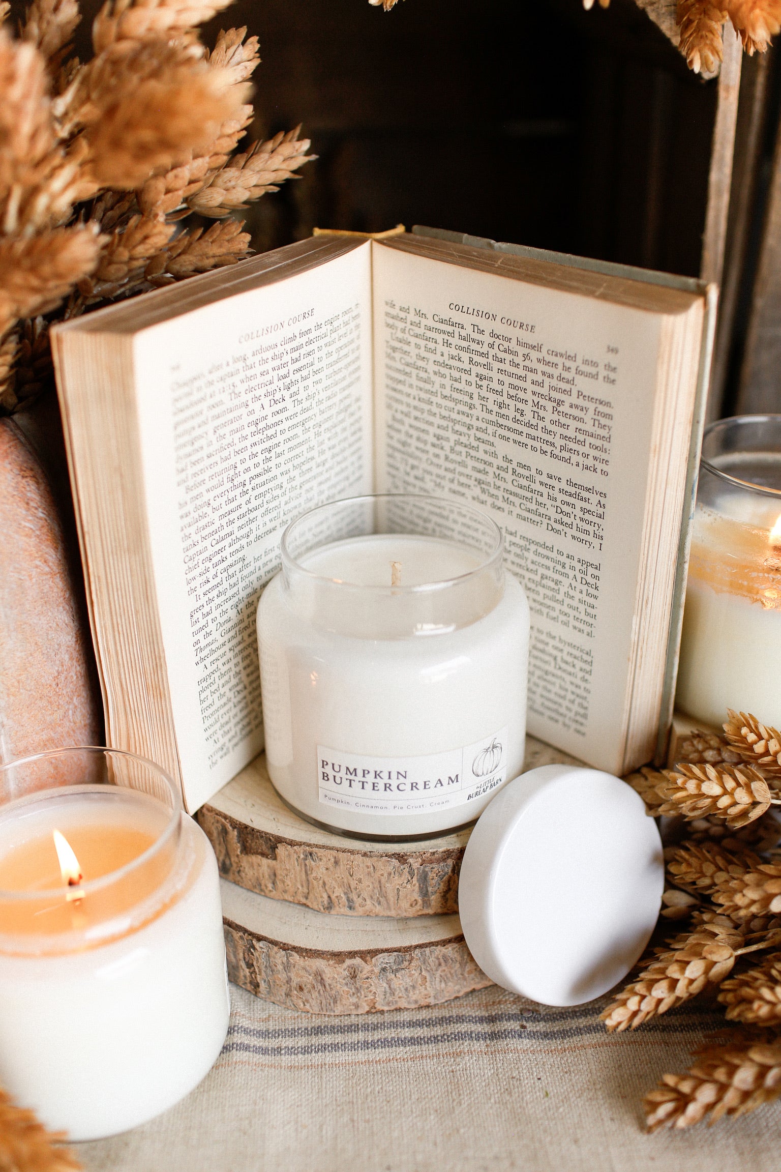 Pumpkin Buttercream Apothecary Candle The Little Burlap Barn