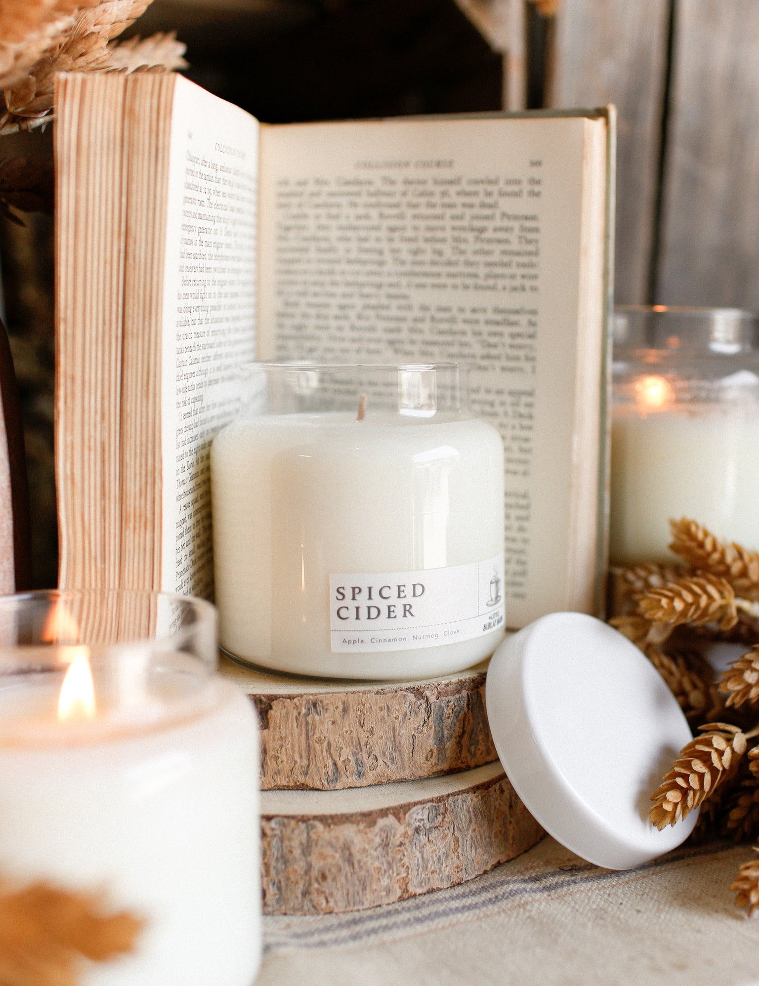 Spiced Cider Apothecary Candle The Little Burlap Barn