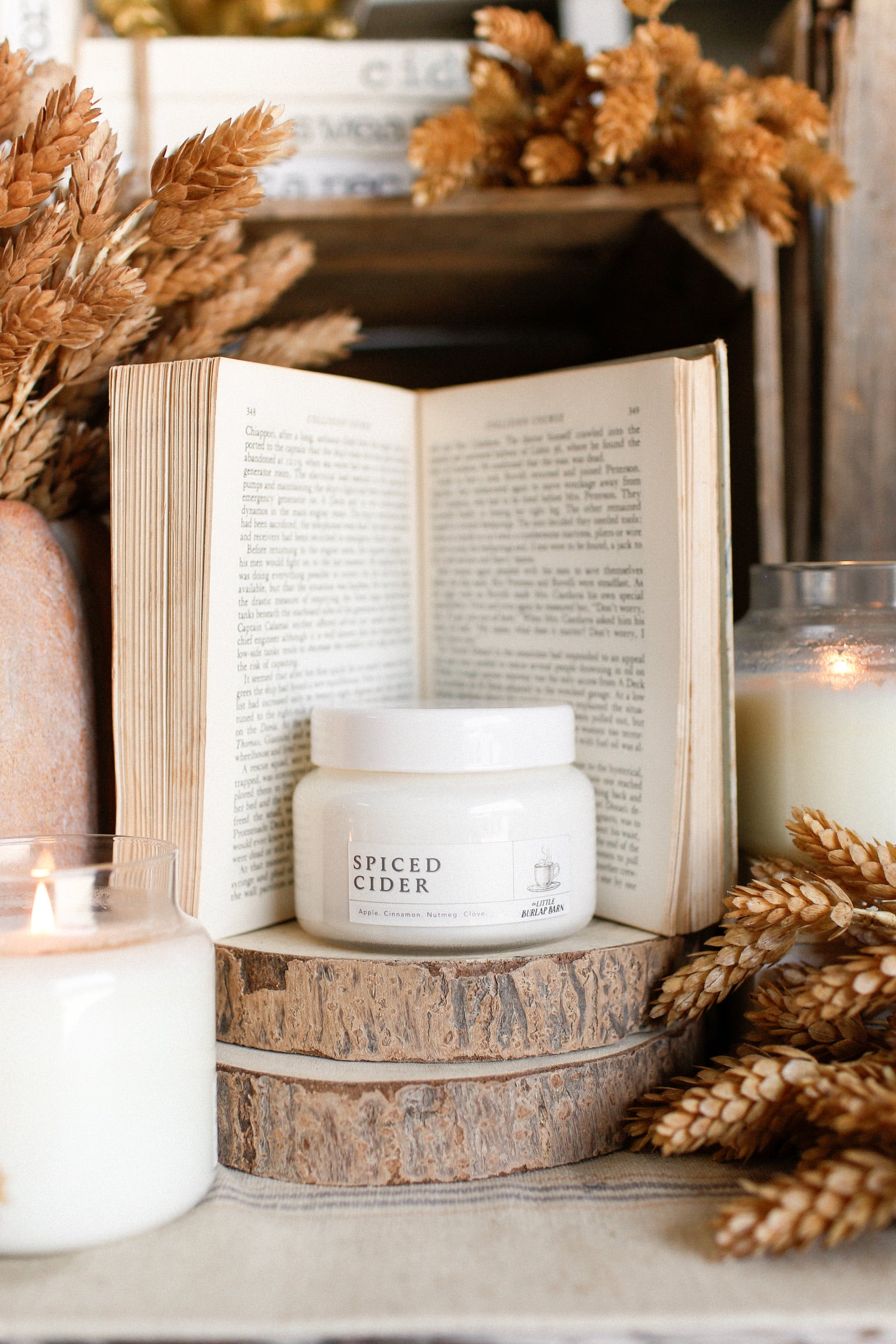 Spiced Cider Apothecary Candle The Little Burlap Barn