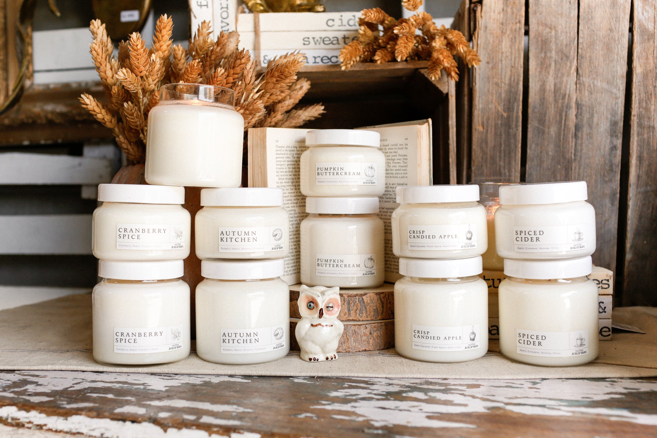 Spiced Cider Apothecary Candle The Little Burlap Barn