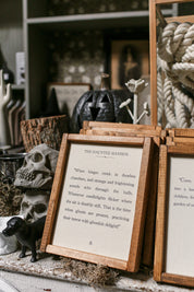 Handmade "Haunted Mansion" Framed Sign