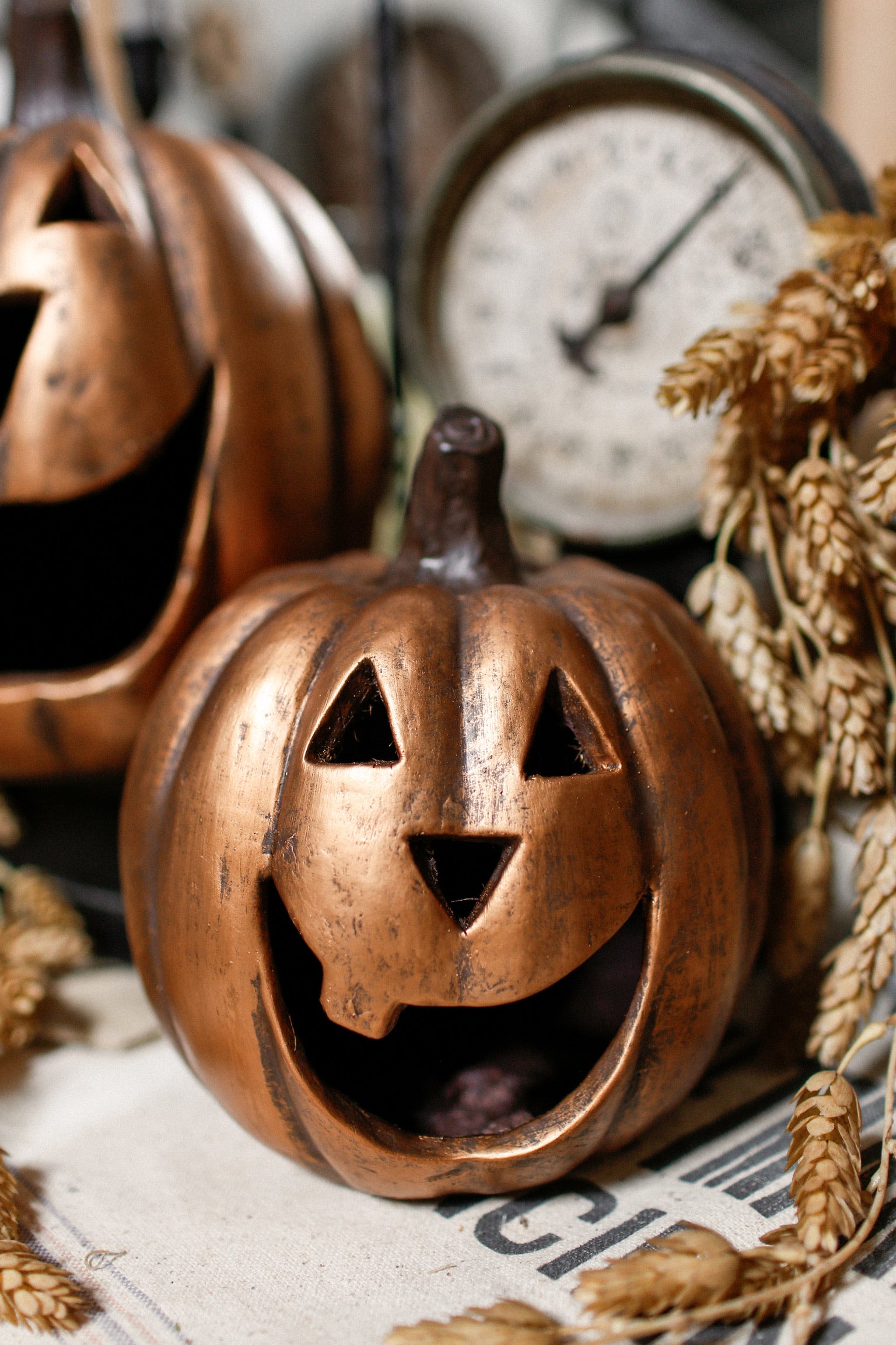 Whimsy Gilded Jack O’ Lantern
