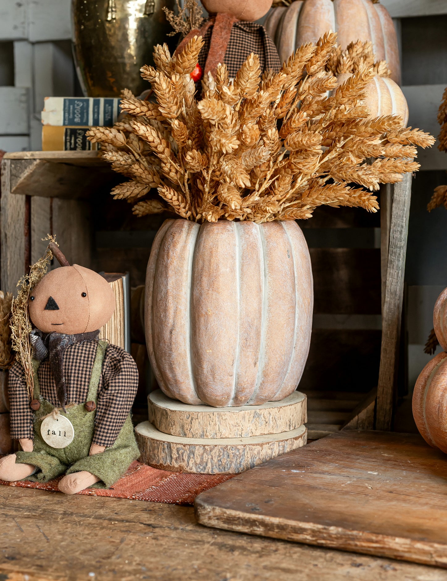 Tall Cinderella Pumpkin Pot Abbott Collection