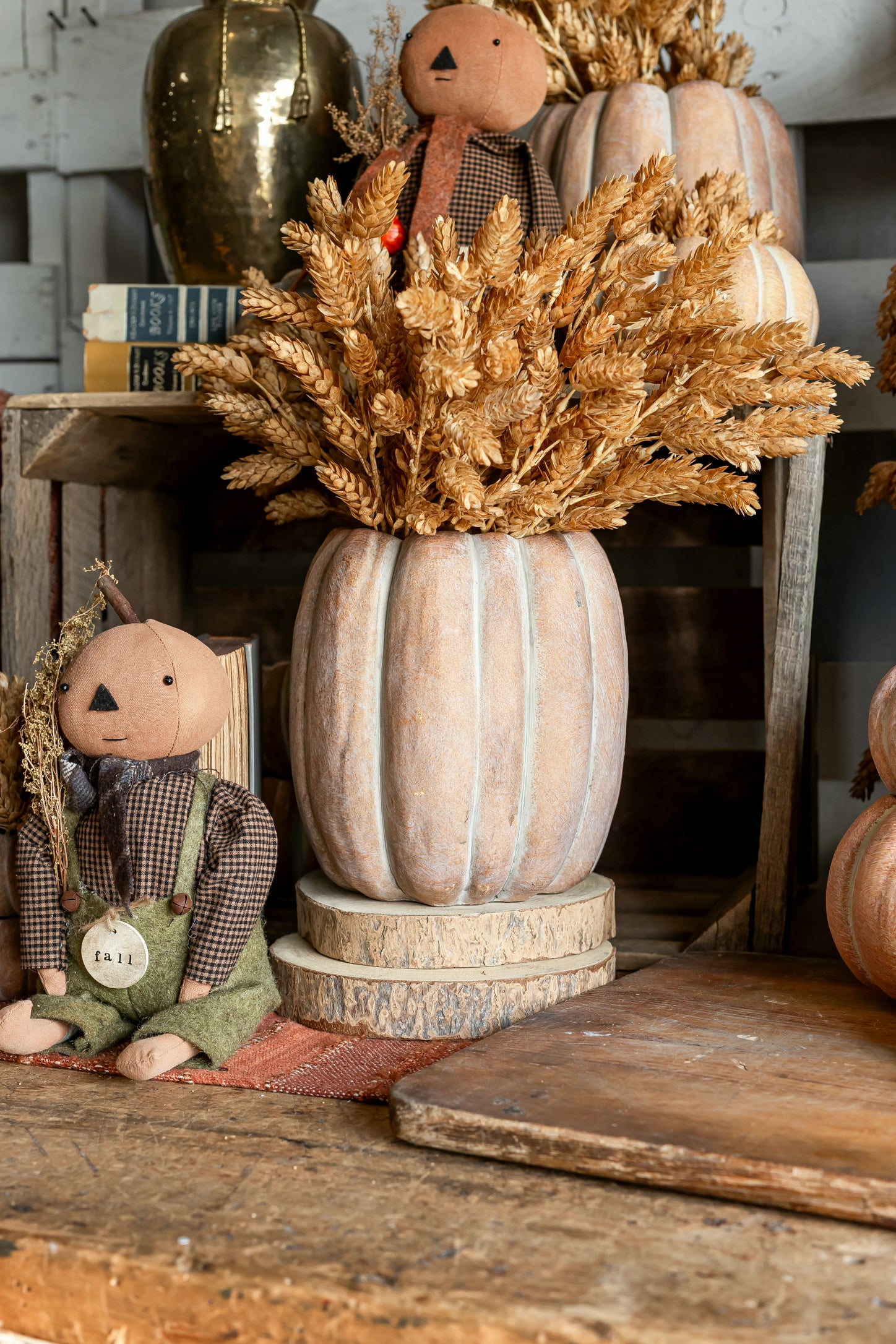 Tall Cinderella Pumpkin Pot Abbott Collection